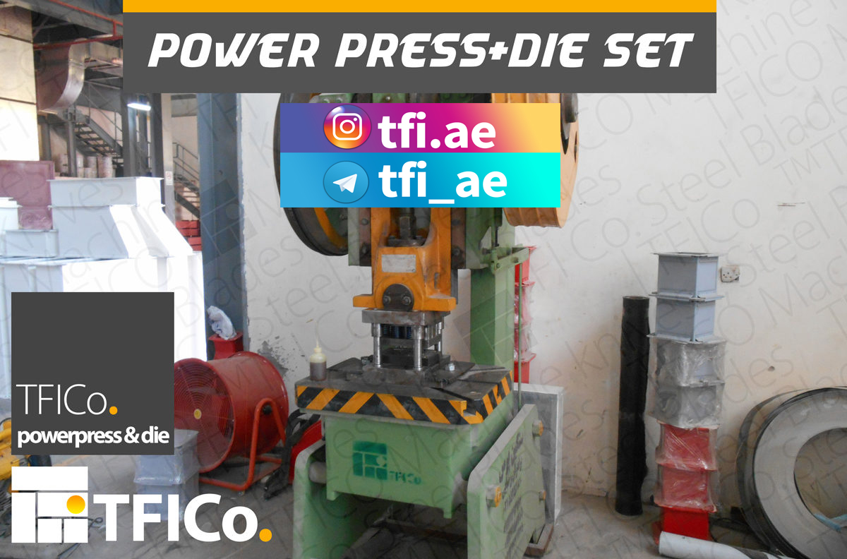 power press, uae, machinery, setup die, punch, progressive, hinge maker, tfico, dubai, industrial ,