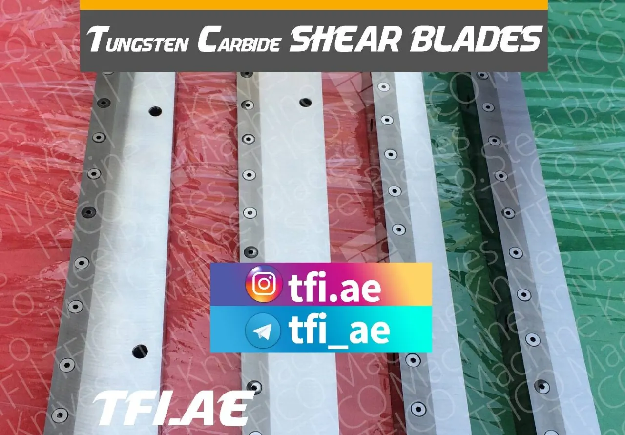 Re Sharpening Shear Blades Tungsten Carbide in laid