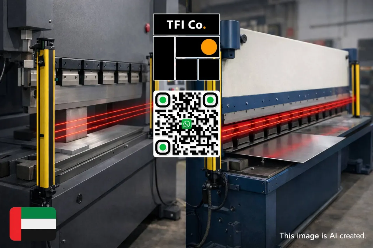 Light Curtain System Installation for Press Brake and Shearing Machines in Sharjah UAE
