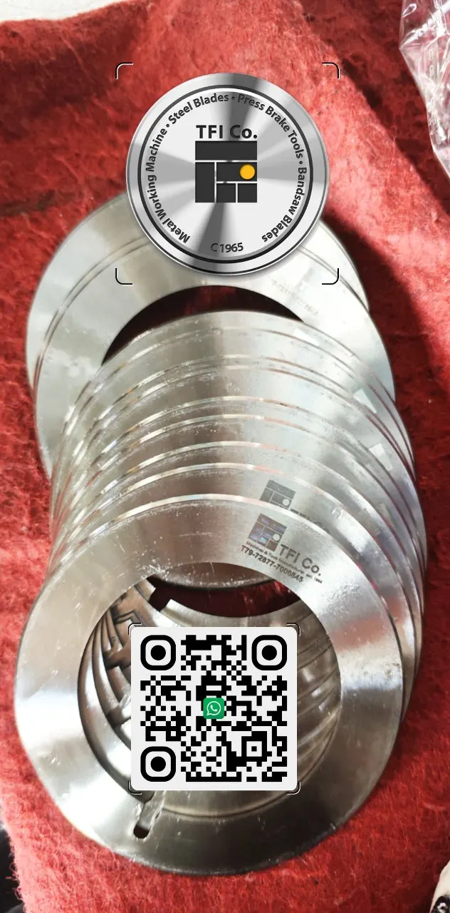 90mm OD and 60mm ID Slitter Blades for Dished Knives