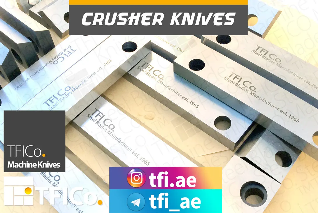 Crusher Knives for Plastic Industry