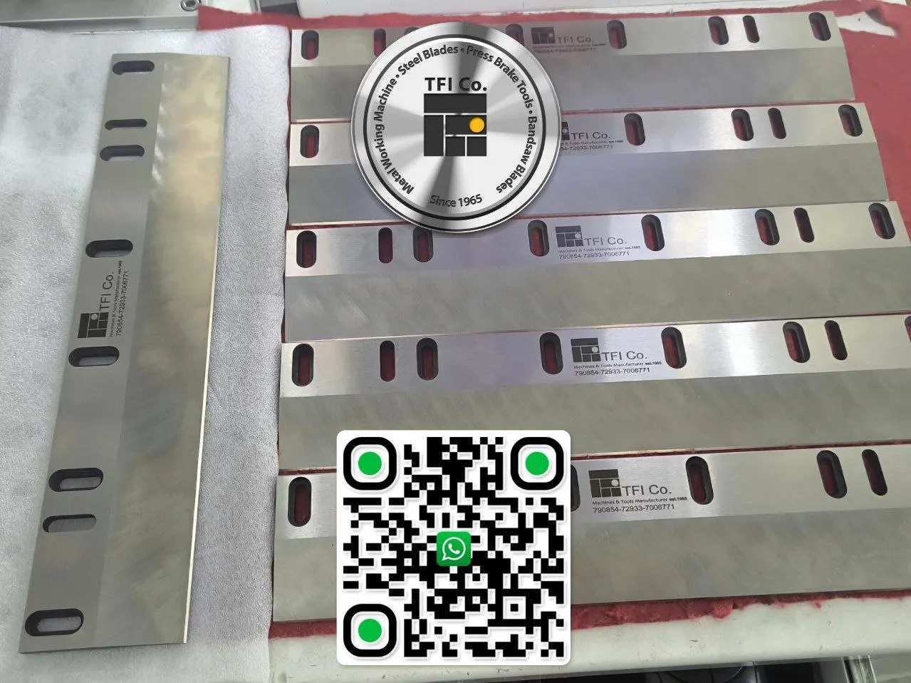 Manufacturing full sets of counter blades for carpet industry along with the rollers- TFI CO