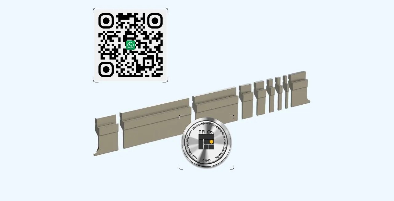 Sash bending punch for hydraulic press brake machines 86 degree - TFI Co. - UAE