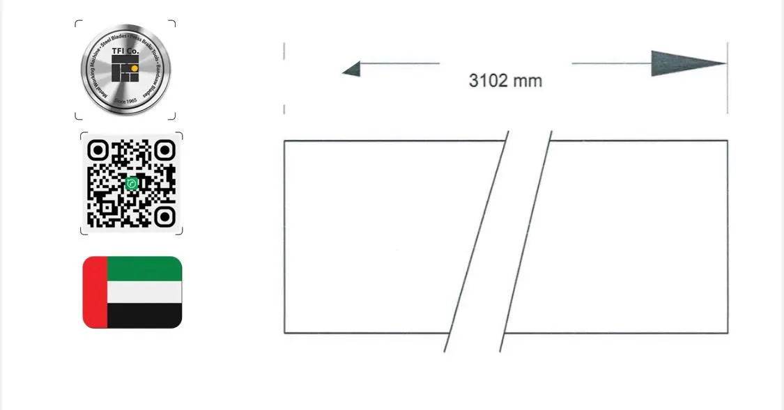 Dubai: High-quality Guillotine Knife Available in 3102×75×25 mm Size