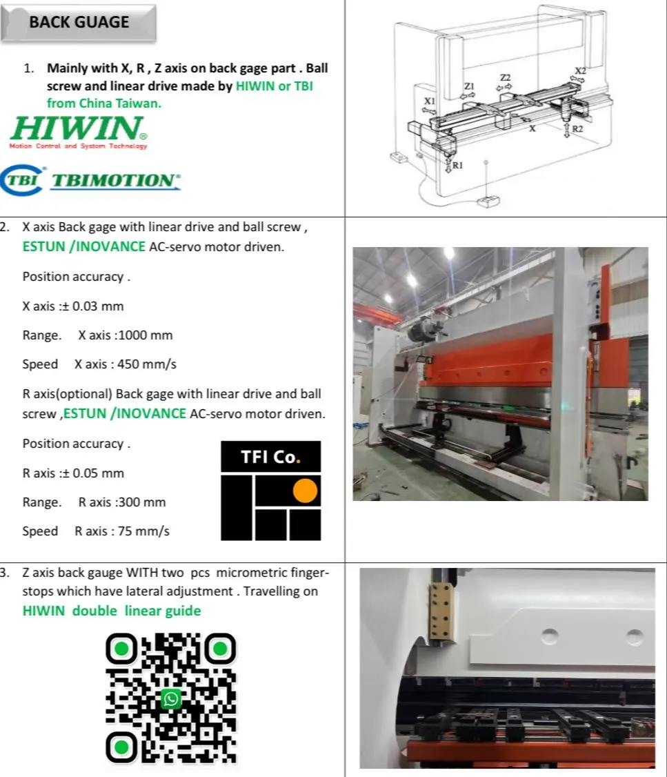 Accurate Back Gauge Technology for Precision Work