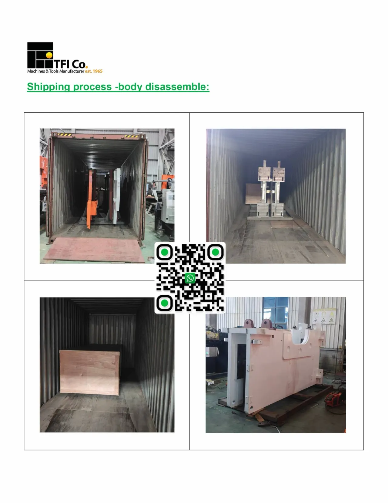Machine Delivery and Documentation Process
