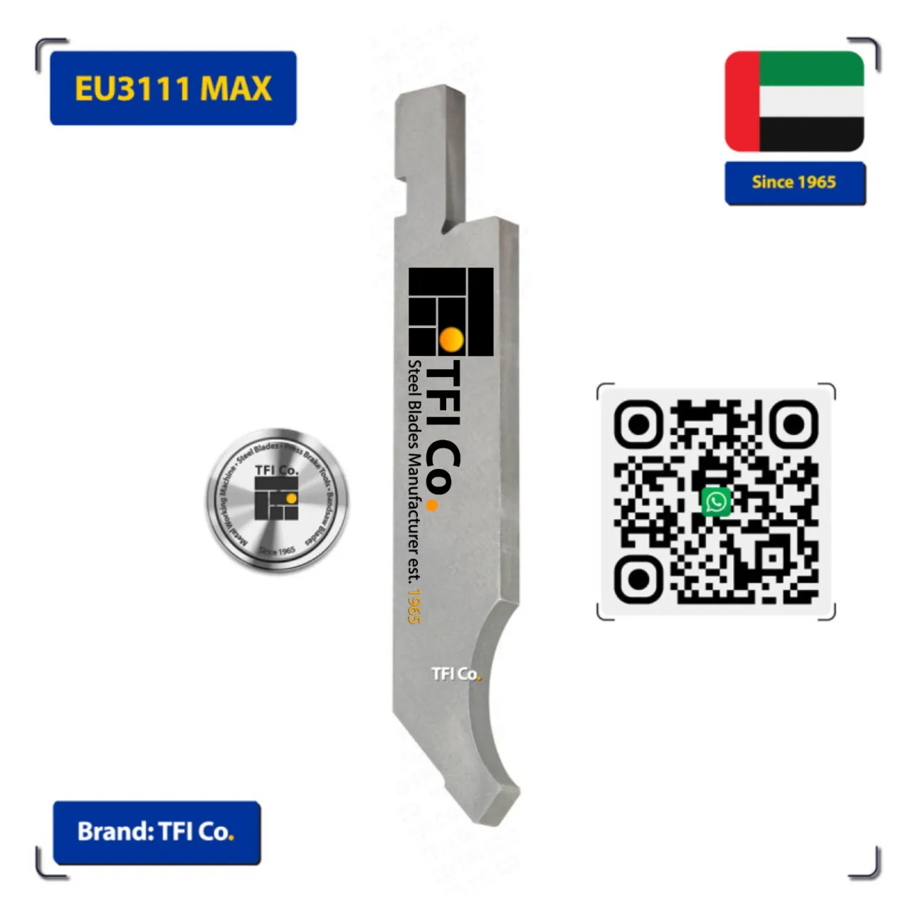 EU3111-MAX Straight Punch 86° – 150mm Working Height | Silver Class
