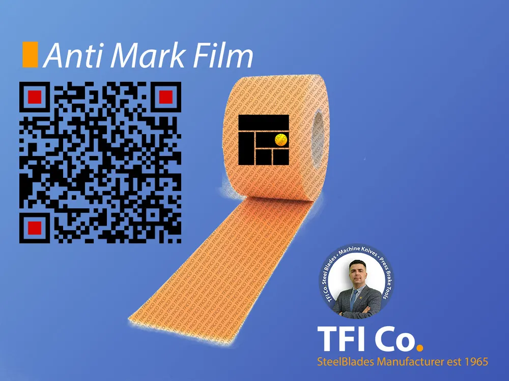 Anti-mark film for press brake tooling
